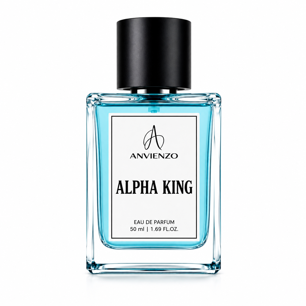 Anvienzo Alpha King Eau de Parfum 50ml perfume bottle on white background
