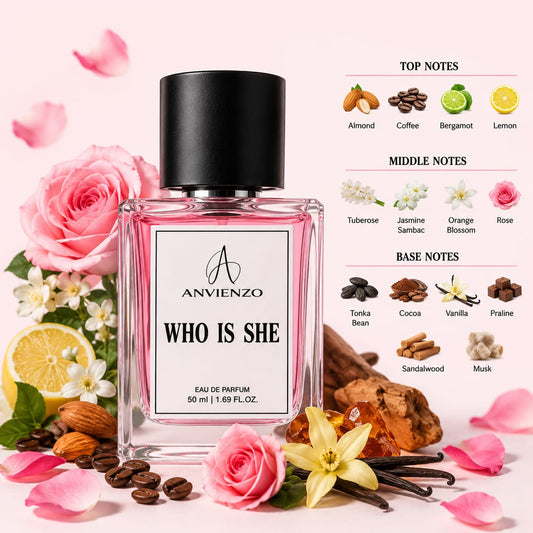 Anvienzo Who Is She Eau de Parfum 50ml fragrance notes